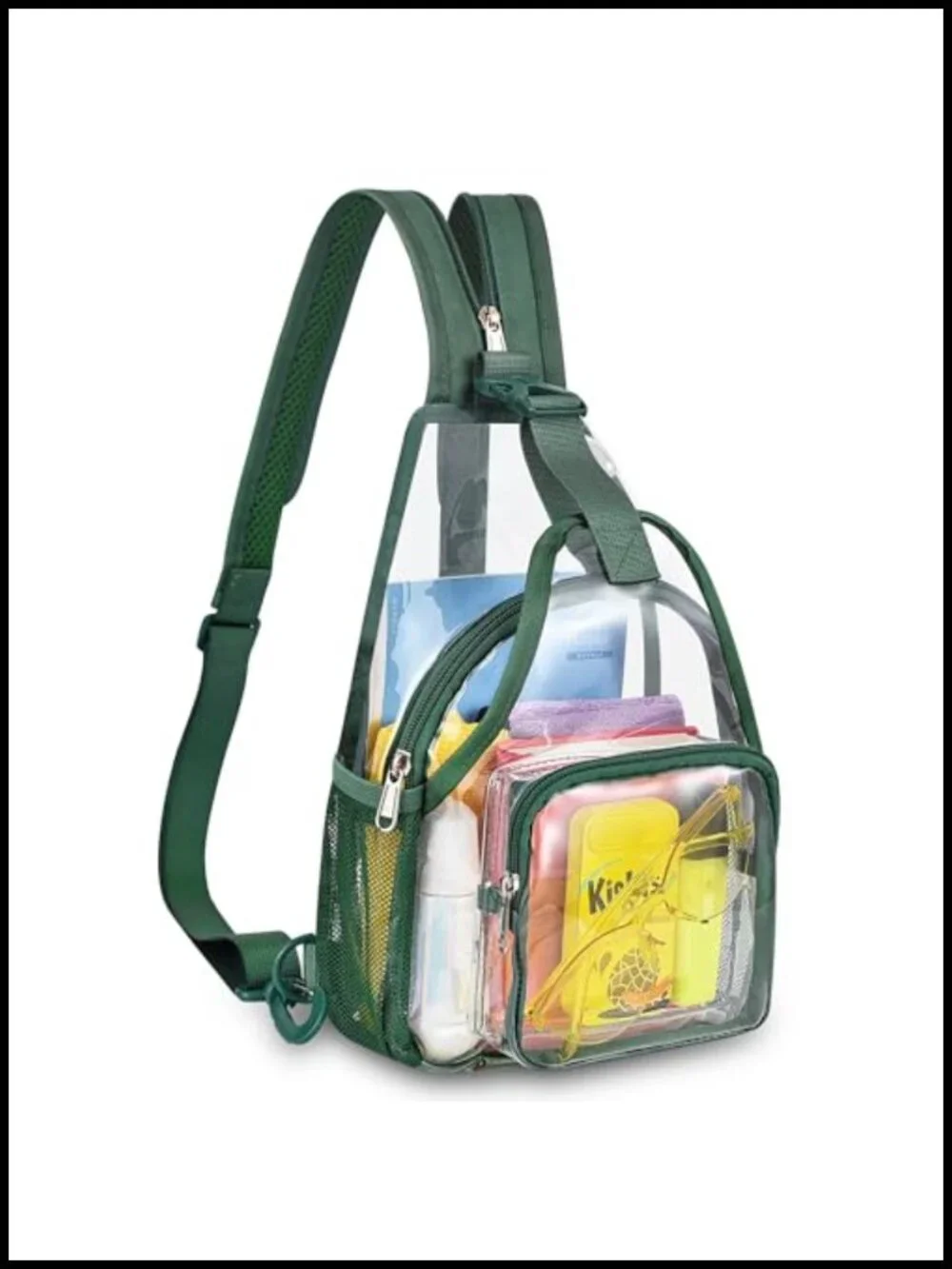 Convertible Clear Mini Backpack Sling Bag PVC Stadium Approved